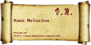 Vass Meluzina névjegykártya